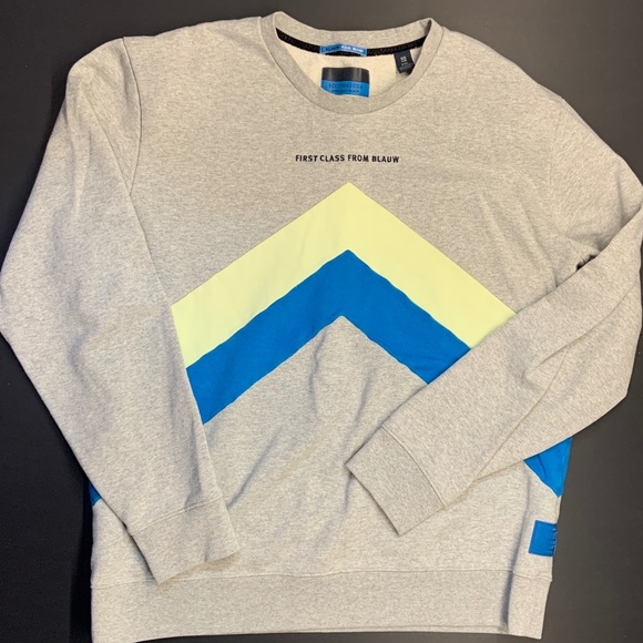 Men's Scotch & Soda Blauw for Now Sweatshirt Size XXL - Picture 1 of 3